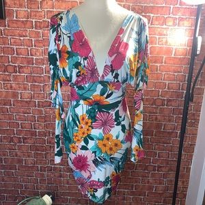 Tropical mini dress.